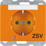 SCHUKO-Steckdose or/gl Kontroll-LED 41100077 