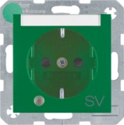 SCHUKO-Steckdose gn matt Kontroll-LED 41101913 