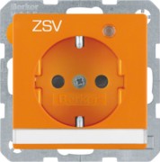 SCHUKO-Steckdose or samt Kontroll-LED 41106014 