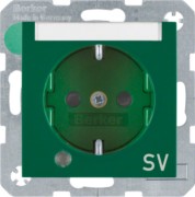 SCHUKO-Steckdose gn/gl Kontroll-LED 41108913 