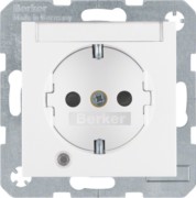 SCHUKO-Steckdose pws/gl Kontroll-LED 41108989 