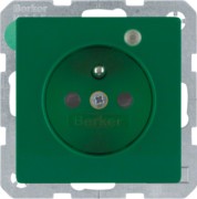 Steckdose gn samt Kontroll-LED 6765096013 