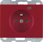Steckdose Glas rt/gl Kontroll-LED 6765097015 