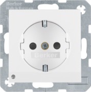 SCHUKO-Steckdose pws/gl LED-Orientierungsl. 41098989 