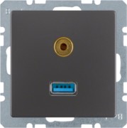 USB/3,5mm Audio Steckdose anth/sa 3315396086 