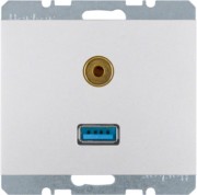 USB/3,5mm Audio Steckdose Alu 3315397003 