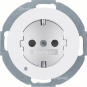 SCHUKO-Steckdose pows/gl LED-Orientierg-licht 41092089 