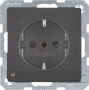 SCHUKO-Steckdose anth/sa LED-Orientierg-licht 41096086 