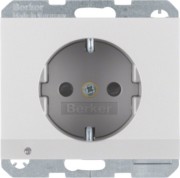 SCHUKO-Steckdose alu LED-Orientierg-licht 41097003 