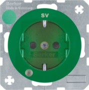 SCHUKO-Steckdose gn/gl Kontroll-LED 41102003 