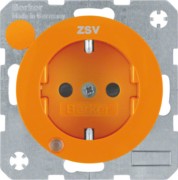 SCHUKO-Steckdose or/gl Kontroll-LED 41102007 