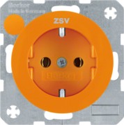 SCHUKO-Steckdose or/gl m. Aufdruck ZSV 47432007 