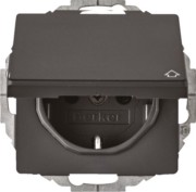 SCHUKO-Steckdose anth/sa m. Klappdeckel 47446086 