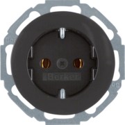 SCHUKO-Steckdose sw/gl 47452045 