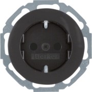 SCHUKO-Steckdose sw/gl 47552045 