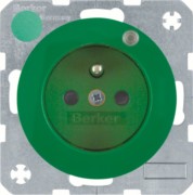 Steckdose gn/gl m.Schutzkontaktstift 6765092003 