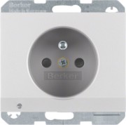 Steckdose Alu m.Schutzkontaktstift 6765107003 