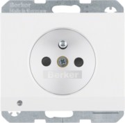 Steckdose pows/gl m.Schutzkontaktstift 6765107009 