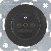 Steckdose sw/gl m.Schutzkontaktstift 6765762045 