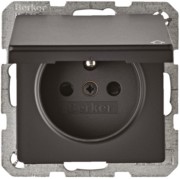 Steckdose anth/sa Schutzk./Klappdeckel 6765836086 
