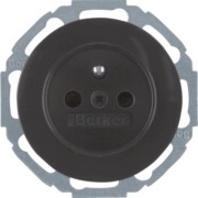 Steckdose sw/gl m.Schutzkontaktstift 6768792045 