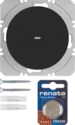 KNX-Funk Wandsender 1fach schwarz glänzend 85655231 
