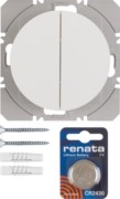 KNX-Funk Wandsender 2fach polarweiß glänzend 85656239 