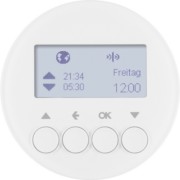 KNX-Funk Jalousieschaltuhr polarweiß glänzend 85745139 