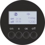 KNX-Funk Zeitschaltuhr schwarz glänzend 85745231 