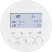 KNX-Funk Zeitschaltuhr polarweiß glänzend 85745239 
