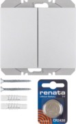 KNX-Funk Wandsender 2fach alu lackiert 85656277 