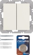 KNX-Funk Wandsender 2fach weiß glänzend 85656282 