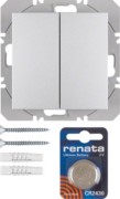 KNX-Funk Wandsender 2fach alu matt 85656283 