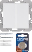 KNX-Funk Wandsender 2fach polarweiß matt 85656288 
