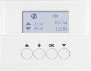 KNX-Funk Jalousieschaltuhr polarweiß glänzend 85745179 