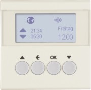 KNX-Funk Jalousieschaltuhr weiß glänzend 85745182 