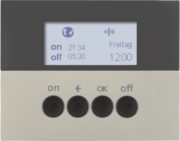 KNX-Funk Zeitschaltuhr edelstahl lackiert 85745273 