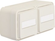 SCHUKO-Doppelsteckdose polarweiß 47753532 