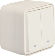 Jalousie-Serientaster Pfeile AP pws matt 50753532 
