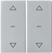 Abdeckung Tastsensor-Modul 2-fach alu 80961321 