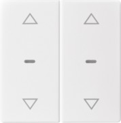 Abdeckung Tastsensor-Modul 2-fach polarweiß 80961329 