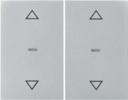 Abdeckung Tastsensor-Modul 2-fach alu 80961371 