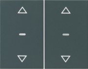 Abdeckung Tastsensor-Modul 2-fach anthrazit 80961375 