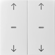 Abdeckung Tastsensor-Modul 2-fach weiß 80961382 