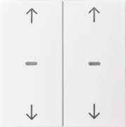 Abdeckung Tastsensor-Modul 2-fach polarweiß mt 80961399 