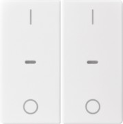 Abdeckung Tastsensor-Modul 2-fach polarweiß 80962329 