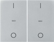 Abdeckung Tastsensor-Modul 2-fach alu 80962371 