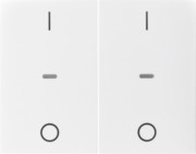 Abdeckung Tastsensor-Modul 2-fach polarweiß 80962379 
