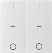 Abdeckung Tastsensor-Modul 2-fach weiß 80962382 