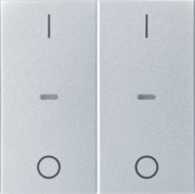 Abdeckung Tastsensor-Modul 2-fach alu 80962383 